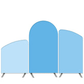 Aperturee Blue Sky Theme Light Solid Color Arch Backdrop Kit